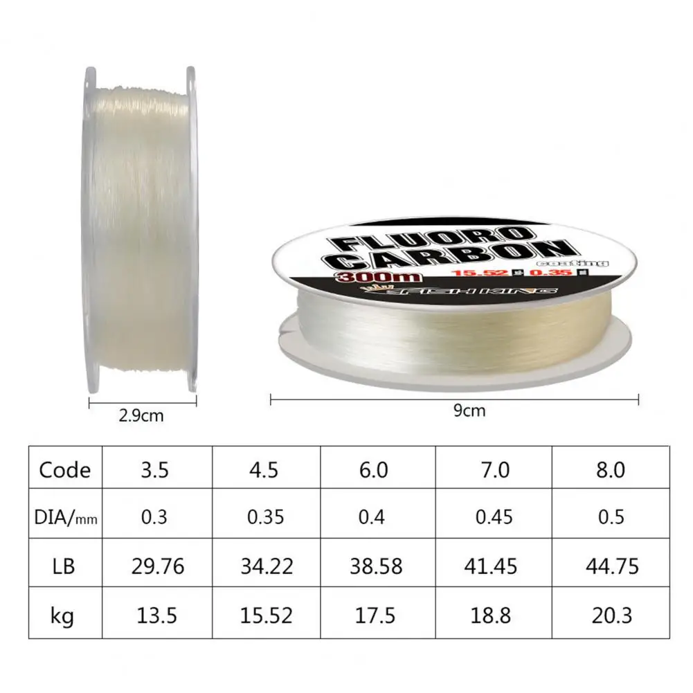 300m Fishing Line 0.30/0.35/0.40/0.45/0.5mm Fluorocarbon Fishing Line fishing line