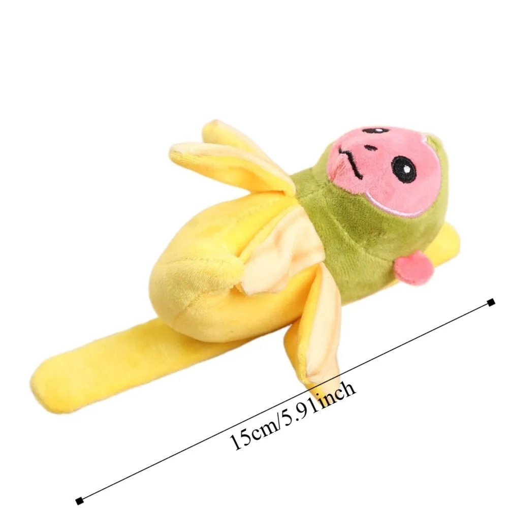 Handheld Wrist Doll Tungtungtung Plush Tungtungtun Wrist Toy Doll Fluffy Plush Slap Bracelet Cute Soft Plush Hand Ring Kids Toys