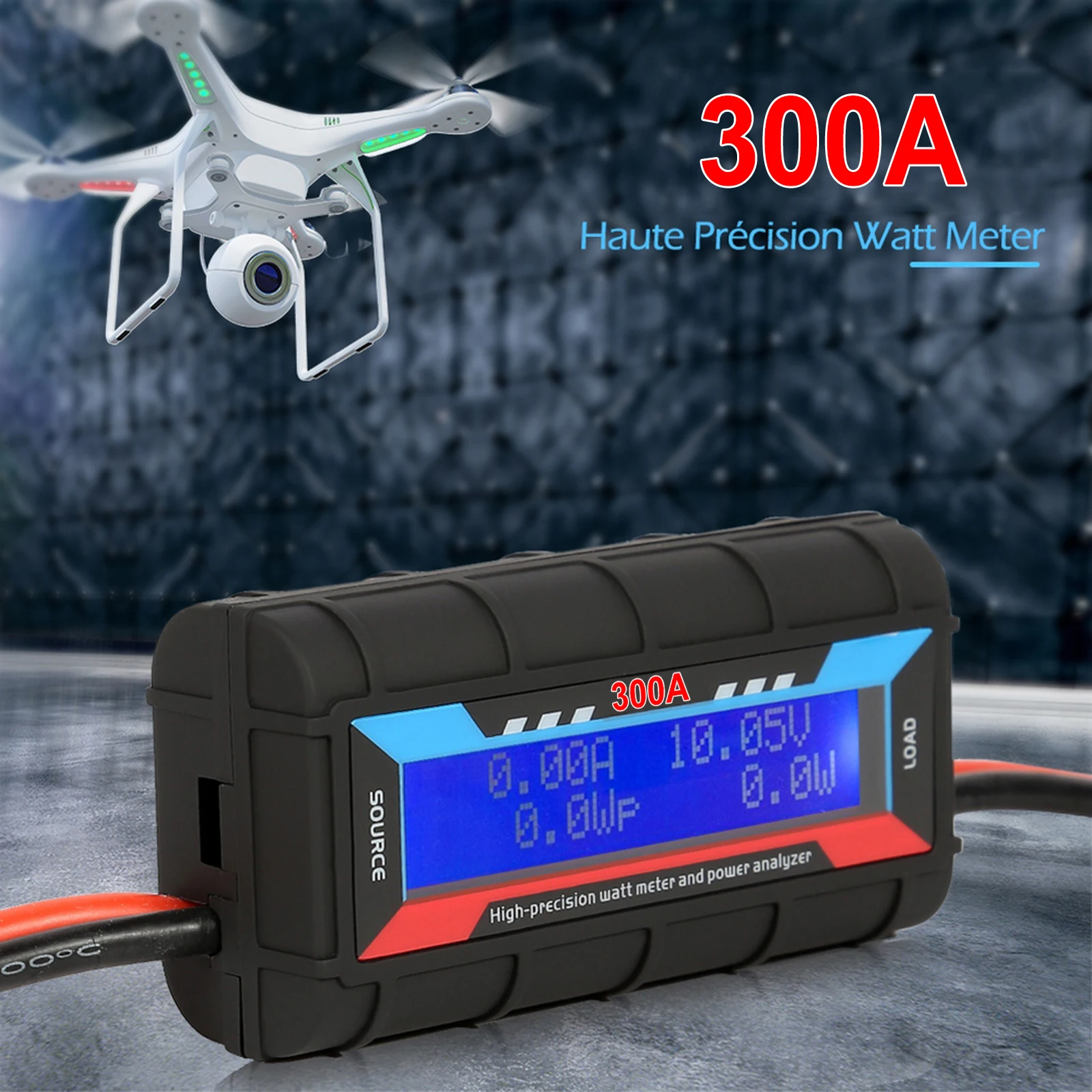 Analyseur de puissance RC 300A Wattmètre Haute Précision LCD