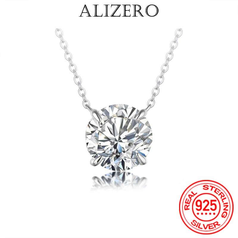 

D Color Moissanite Necklace for Woman Birthday Party Jewely with GRA 925 Sterling Sliver Plated 18k White Gold Necklace