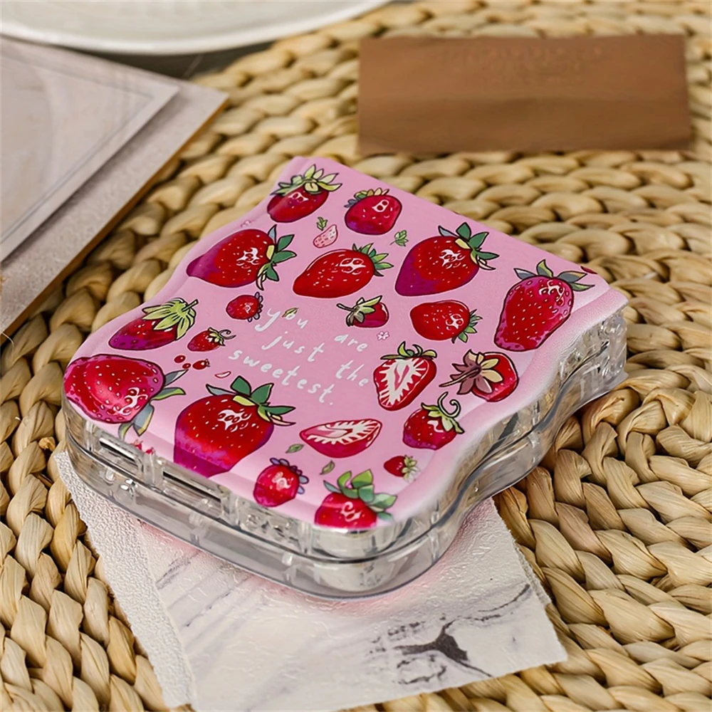 Cute Wave Shape Strawberry Pattern Airbag Back Cover Phone Case