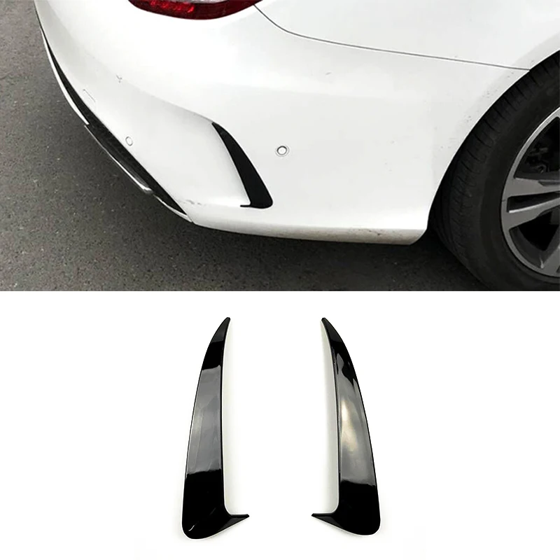 

Спойлер для заднего бампера автомобиля, двусторонняя декоративная накладка для Mercedes-Benz C-Class W205 180 200 2015-2018, автостайлинг