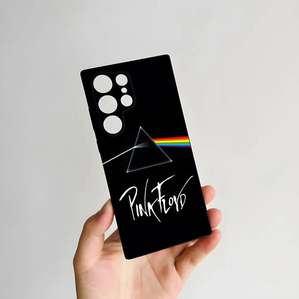 Rock Band Pink Floyd Shockproof Soft Phone Case in Pastel Pink