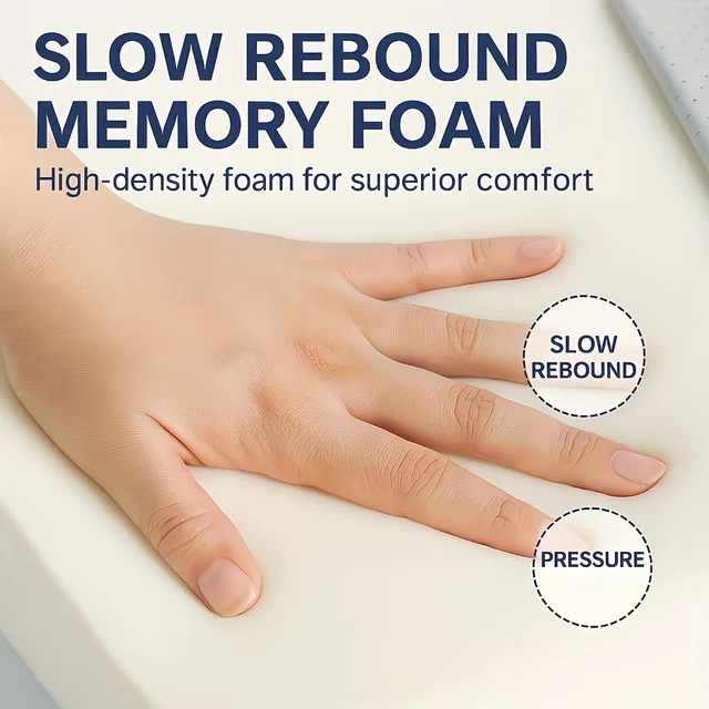Coussin de siège en mousse à mémoire de forme, avec un coussin de pression ergonomique à rainure centrale 3