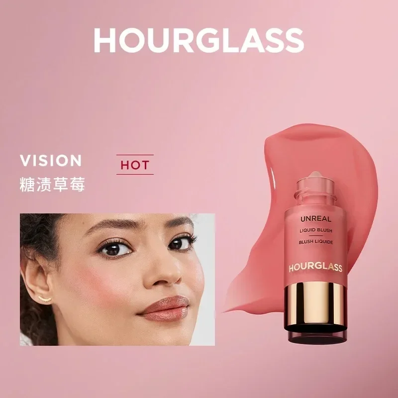Wholesale HOUR/GLASS Small Eyedropper Liquid Blush Contouring Natural Water Glow Oxygen White Peach Cosmetics 5