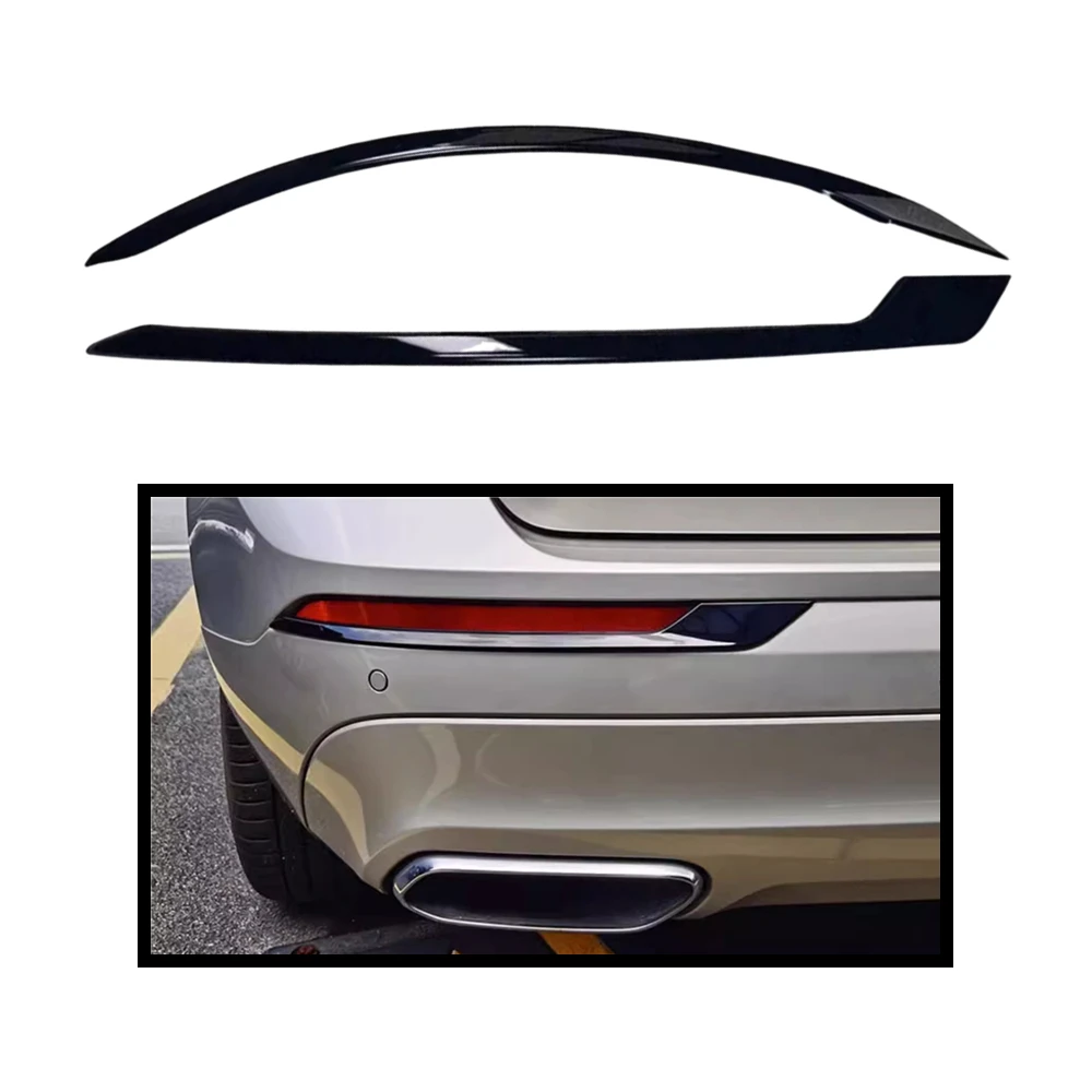 

1 Set Black Decoration Stickers For Volvo XC60 2018 2019 2020 2021 Rear Fog Light Decorative Strip Modified Accessories Parts