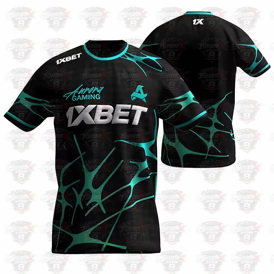 2026 Neues Aurora Esports Club Sommer-Trikot für CS2 ESL Professional League Trainingstrikot Spieler Individualisiertes T-Shirt Fan-Geschenk Top