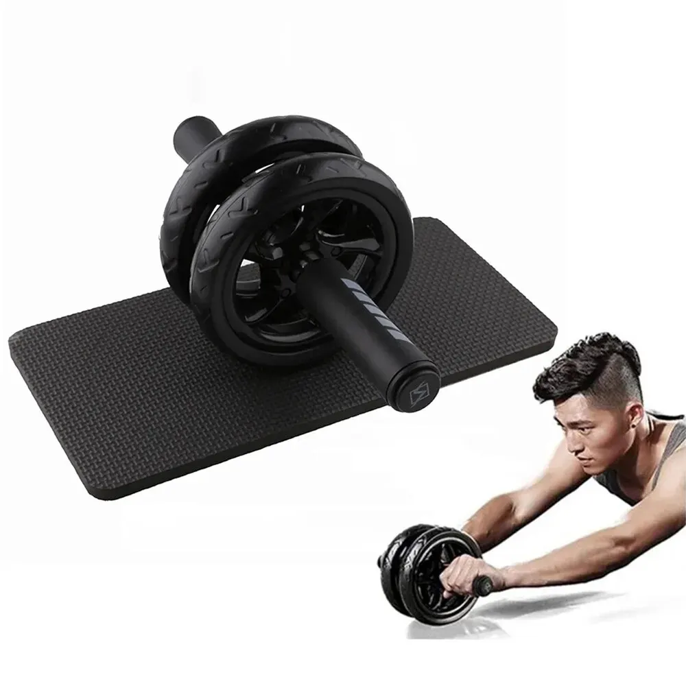AB Roller Wheel Workout Equipment with Knee Pad Resistance Bands