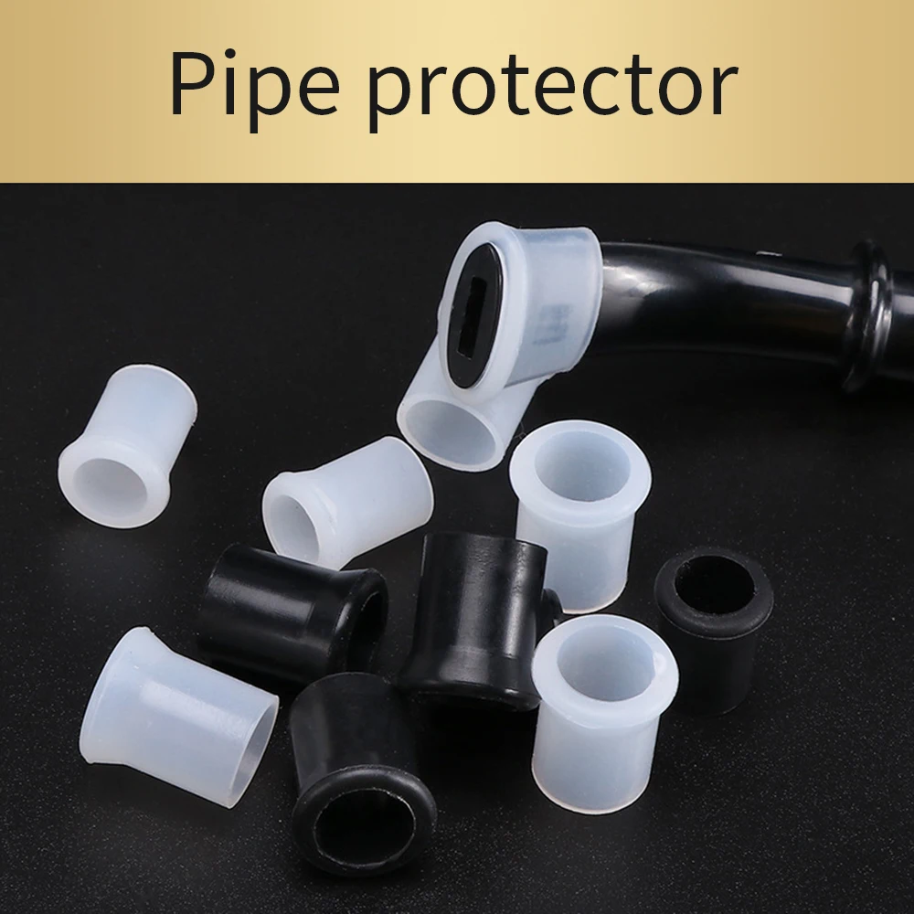 Smoking Pipe Mouthpiece Silicone Protective Case 10/12mm Protection Ring for Tobacco Pipes Smoking Tip Assceeories 10Pcs tobacco pipe