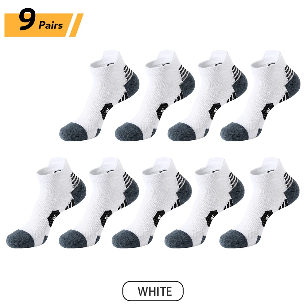 Men's Breathable Cotton Athletic Socks - 5 Pairs