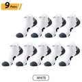 9 Pairs White