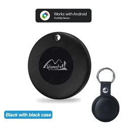 Portable Smart GPS Tracker with Bluetooth Locator and Anti - Loss Features (With Blcak case)