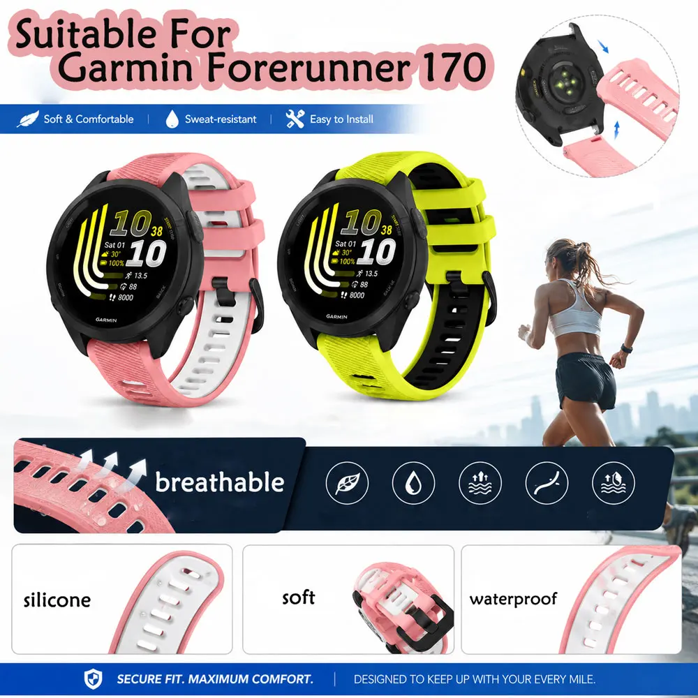 Breathable Waterproof Silicone Strap – Sweat-Resistant Soft Band