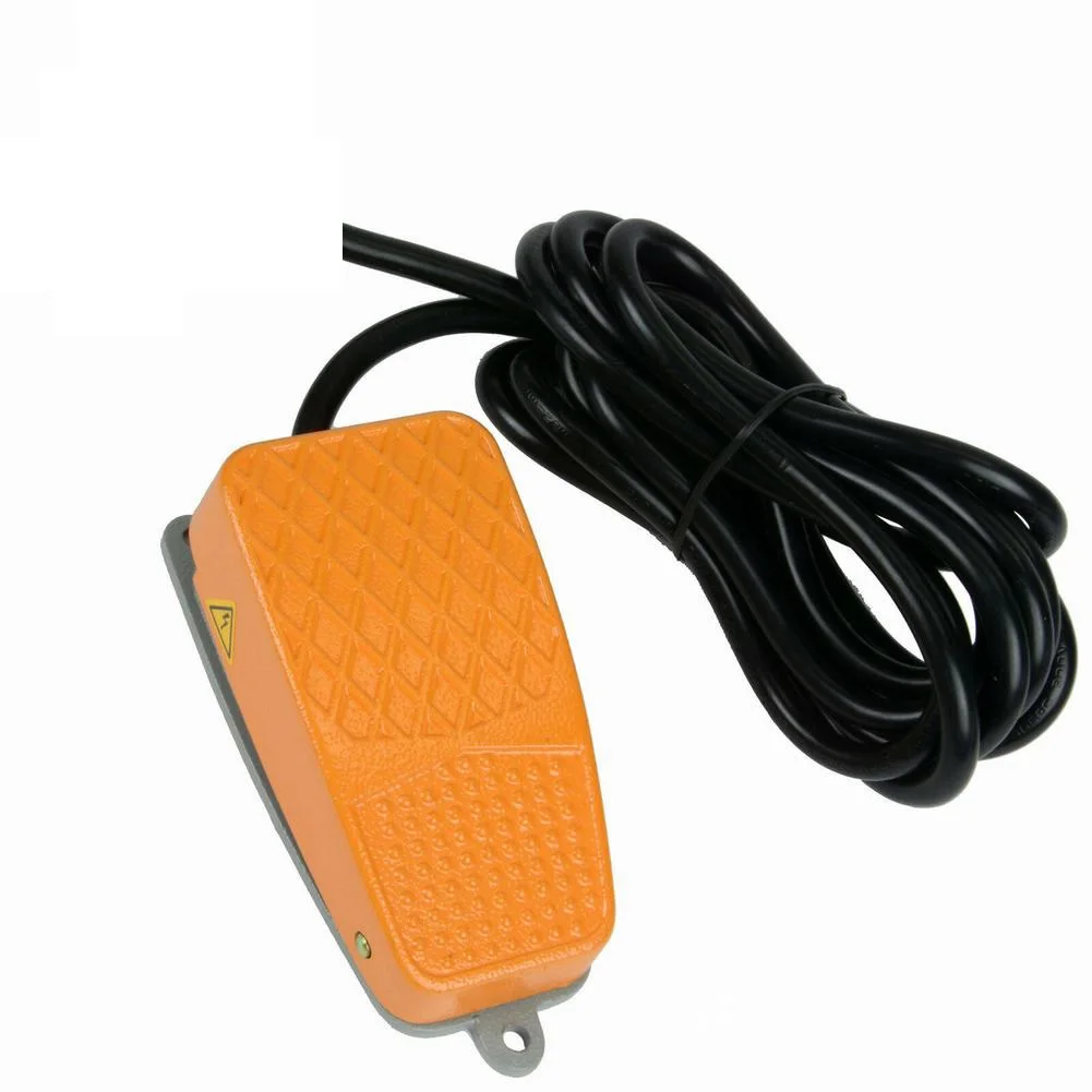 

Brand New High Quality Foot Switch Electric Pedal 250VAC Aluminum Multi Purpose SPDT Single Pole Double Thro Welding