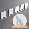 Stainless Steel Razor Holder Wall Hook Self Adhesive Sticky Kitchen Bathroom Key Hanger Storage Waterproof Towel Hanging Rack 2