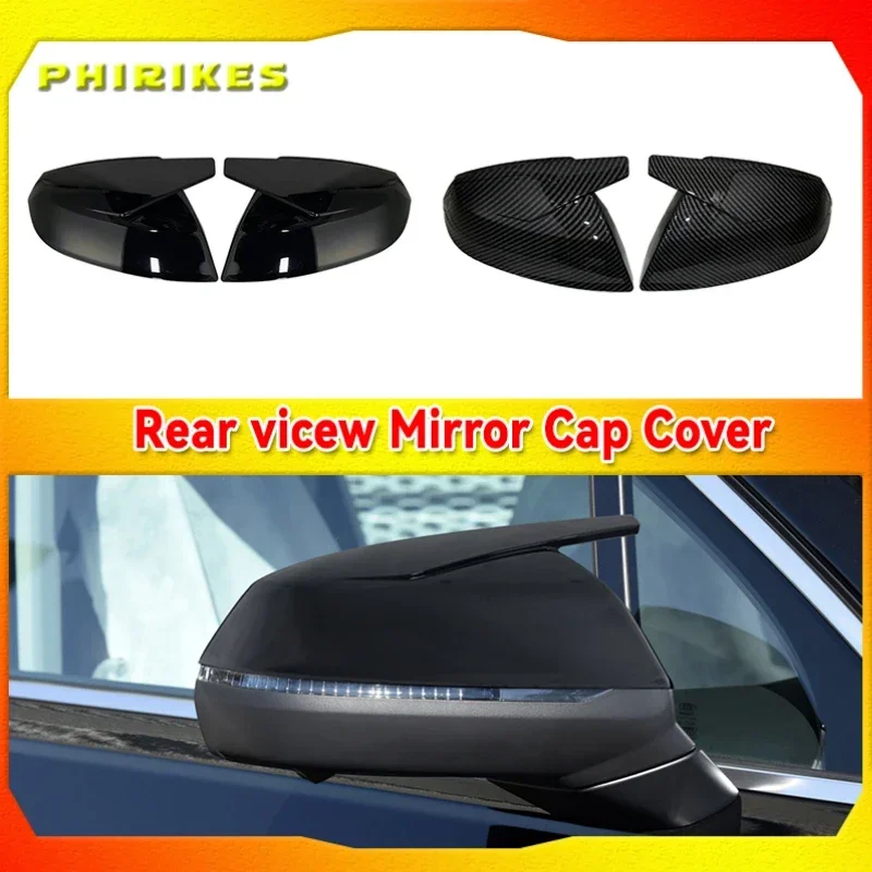 

Rearview Mirror Case Cover Gloss Black For Audi Q5 Q5L SQ5 Q7 SQ7 45 50 55 60 TDI TFSI Sline 2016-2021