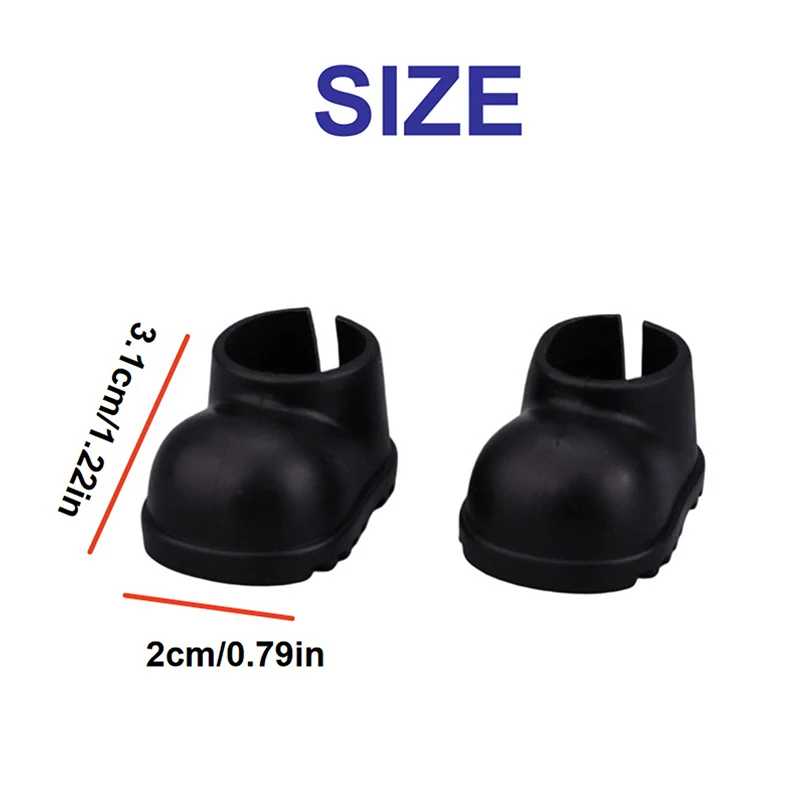 15/17cm Doll Shoes Plastic Mini Shoes For Dolls Mini Finger Shoes Clothing Accessory For 6.9 Inch Dollhouse Toys Random