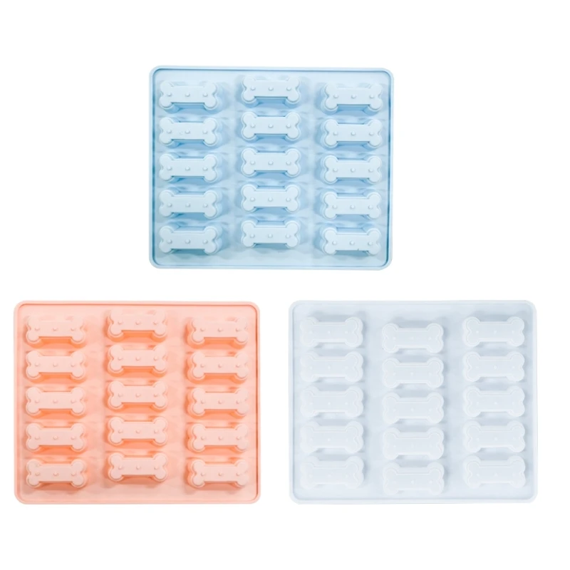 

3D Bakeware Mold 4Cavity Dog Bone Candy Mold Handmade Silicone Chocolate Mould for Baking DIY Bone Fondant Mold T21C