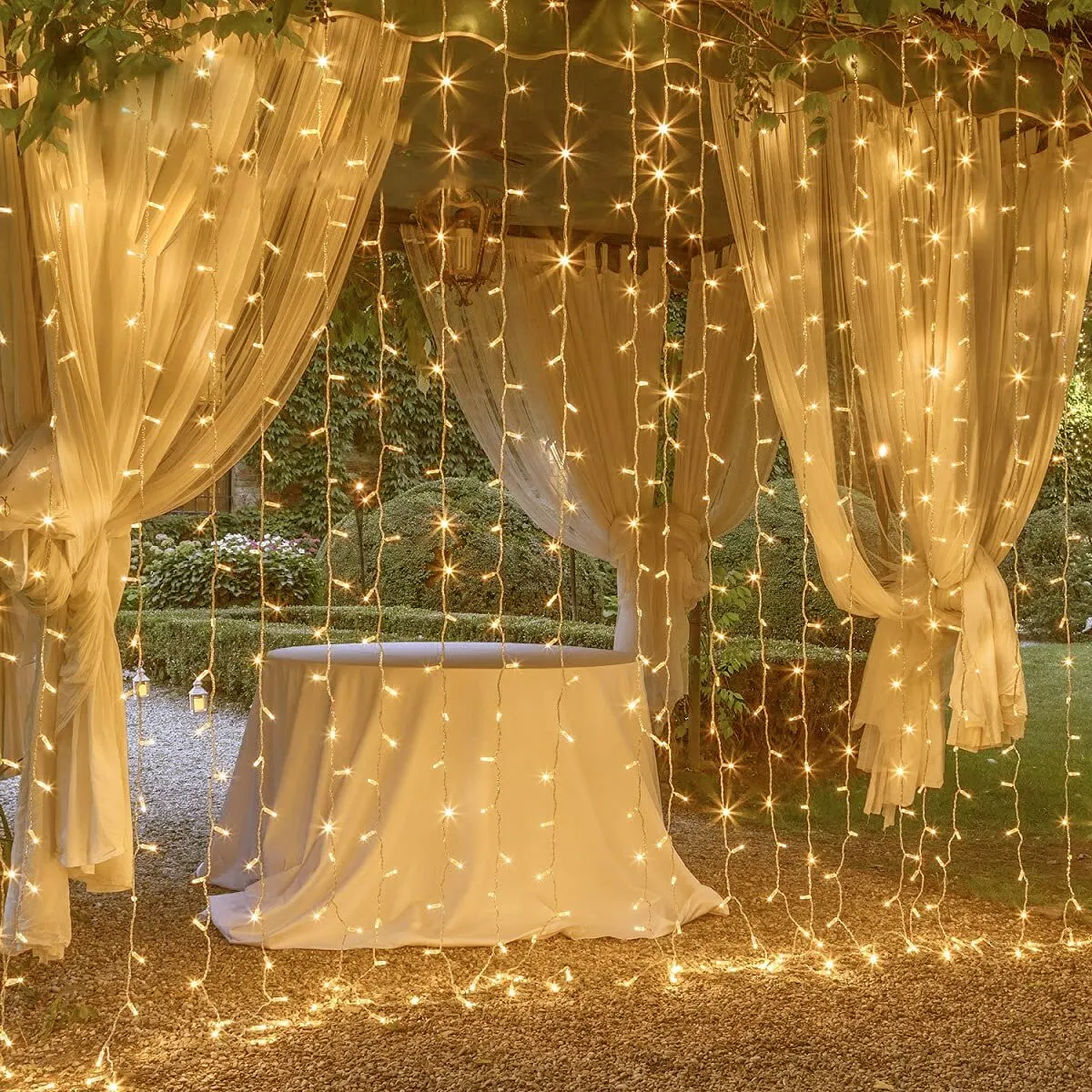 Guirnalda de luces LED de Navidad, guirnalda de luces de hadas, cortinas de dormitorio, decoración de Año Nuevo, boda, vacaciones, 3×1, 3×2, 3×3