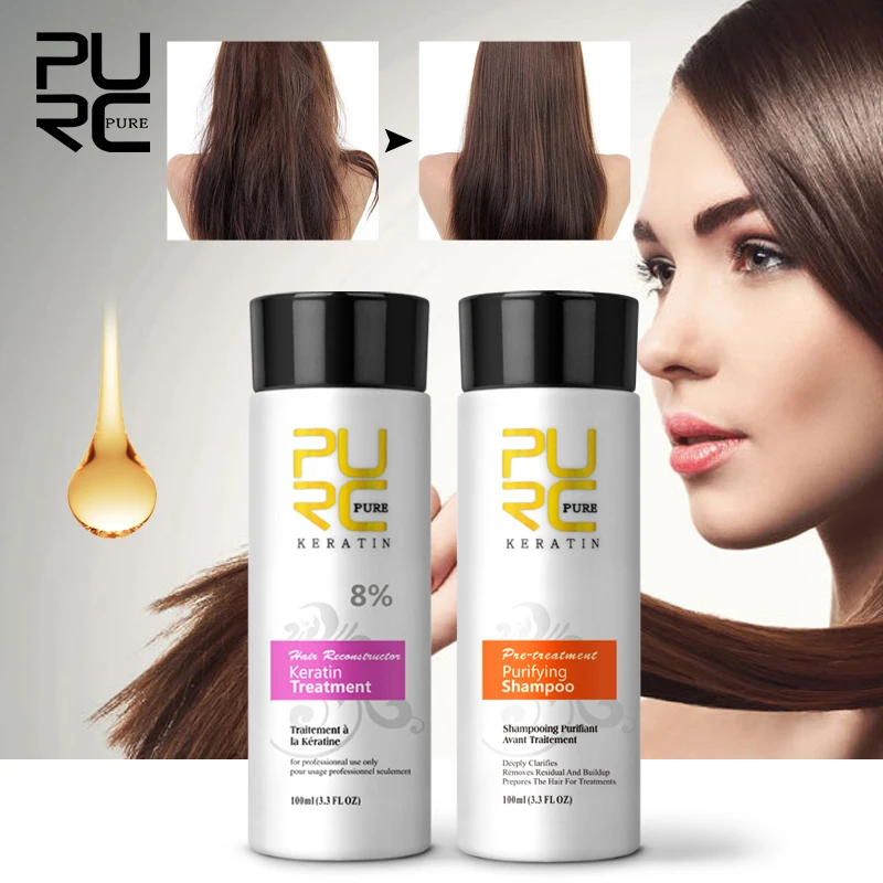 Purc Brazilian Chocolate Keratin Treatment Formalin 8 Hair