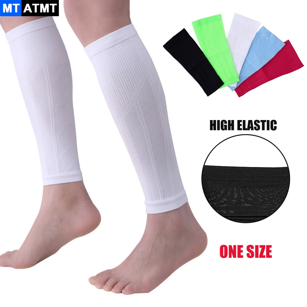 Mtatmt 2pcs/4pcs Sport Waden stütze Ärmel laufen Radfahren Bein fußlose Kompression Socken für Krampfadern Schmerz linderung