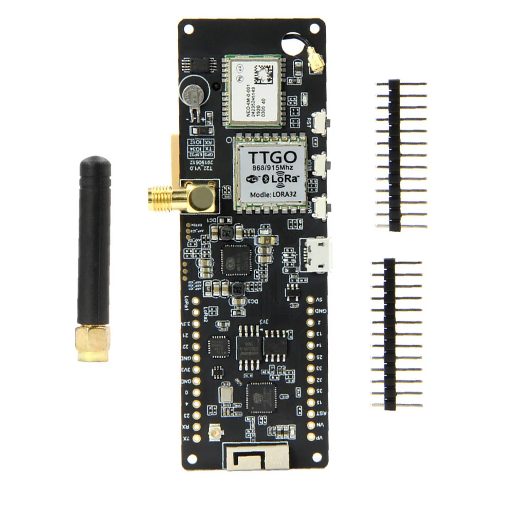 

T-Beam V1.0 ESP32 WiFi Wireless Bluetooth Module NEO-6M SMA LORA 32 Battery Holder, 923MHz