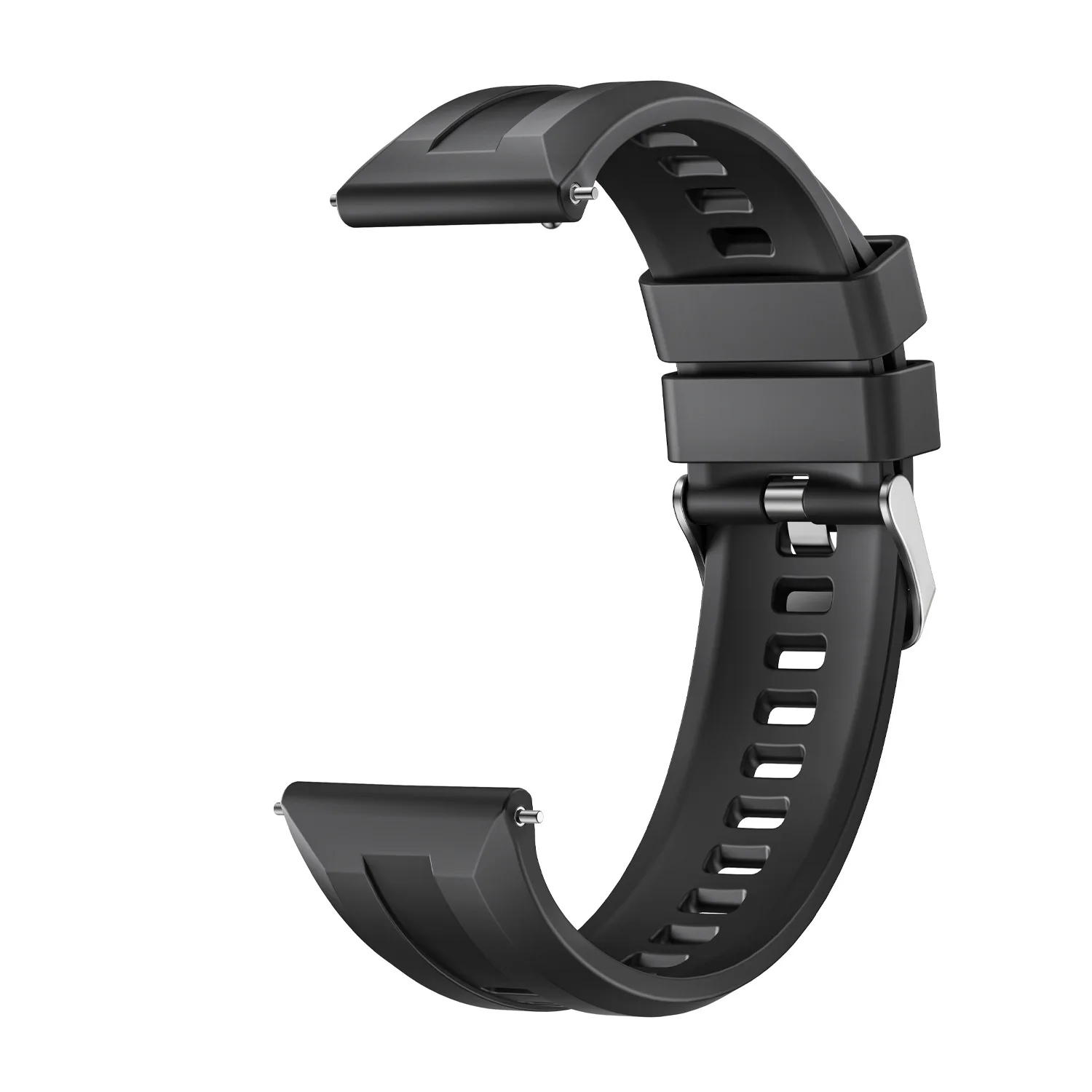 Silicone Watch Band - 22mm Adjustable Strap