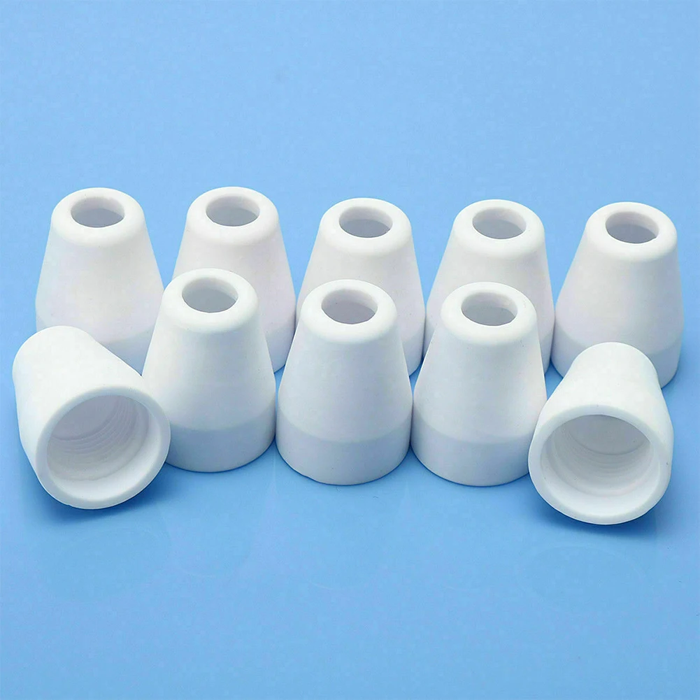 

10pcs Shield Cup For PT-31 CT312 CUT40/50 CUT-40D LGK-40 Air Plasma Cutter Cutting Torch Consumables Cups Welding Tool Parts