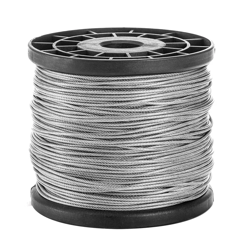 1/16Inch X 500Feet Wire Rope Cable, Stainless Steel Cable Aircraft Cable For Trellis