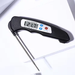 Precision Digital Meat Thermometer - Instant Read with Calibration (1PCS Black)