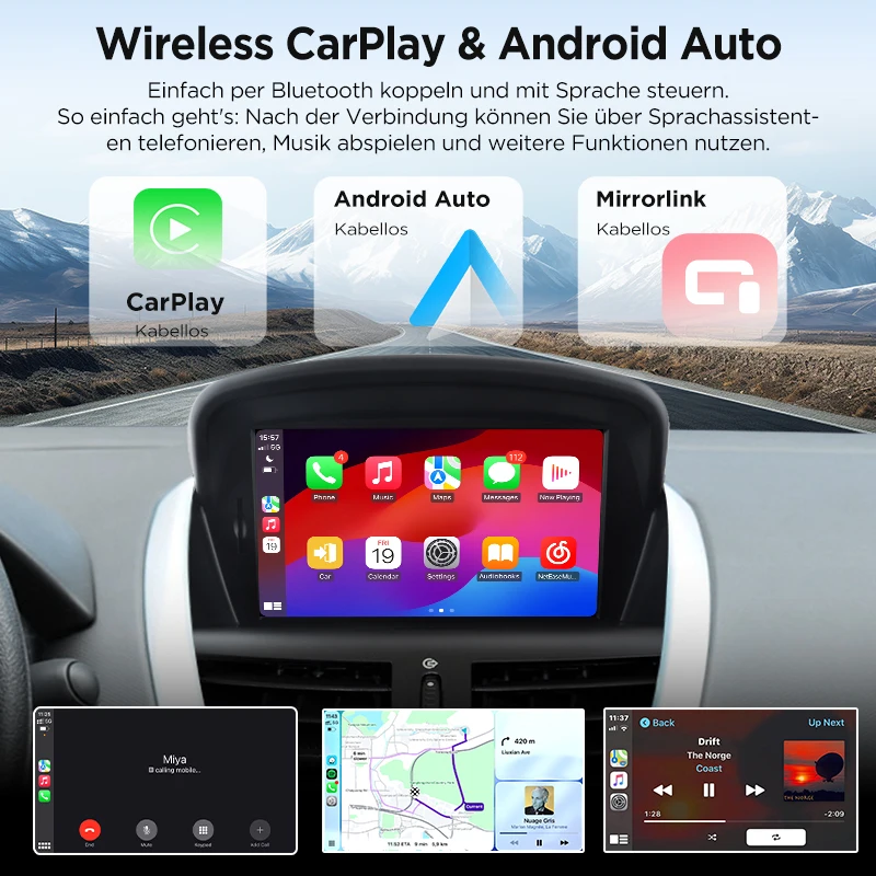 Radio para coche Junsun de 7 pulgadas con Android para Peugeot 207 207CC 2006-2015, inalámbrico para Apple CarPlay, pantalla táctil IPS, reproductor multimedia estéreo, sistemas inteligentes para automóvil, 2 Din, autorradio, unidad principal, navegación GPS, BT, 4G, WIFI, FM, AM, DSP, RDS, SWC, DAB+ 3