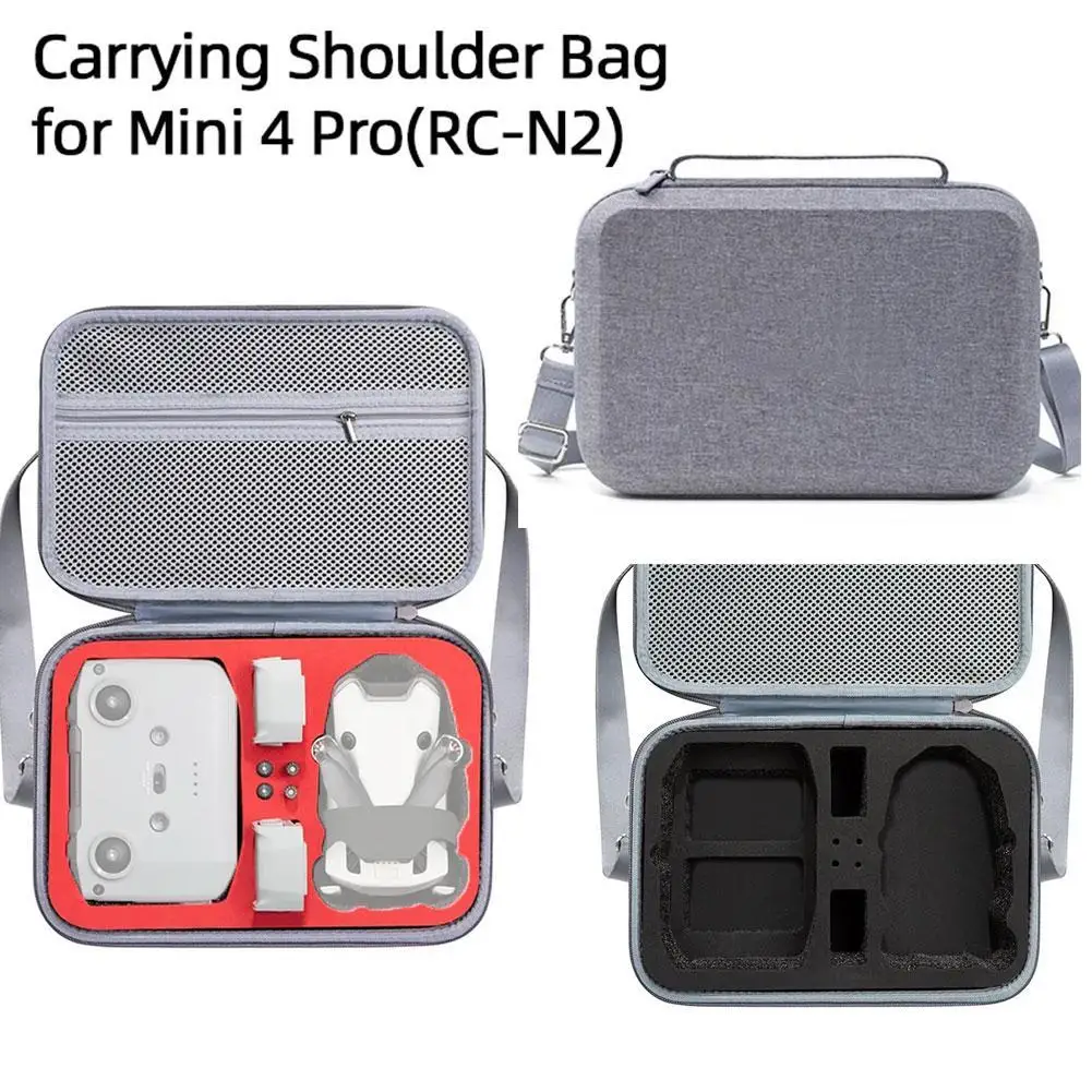 Per Dji Mini 4 Pro Fly More Combo Carry Shoulder Bag Rc N2 Storage Case Battery Charge Manager Accessorio Drone Bag