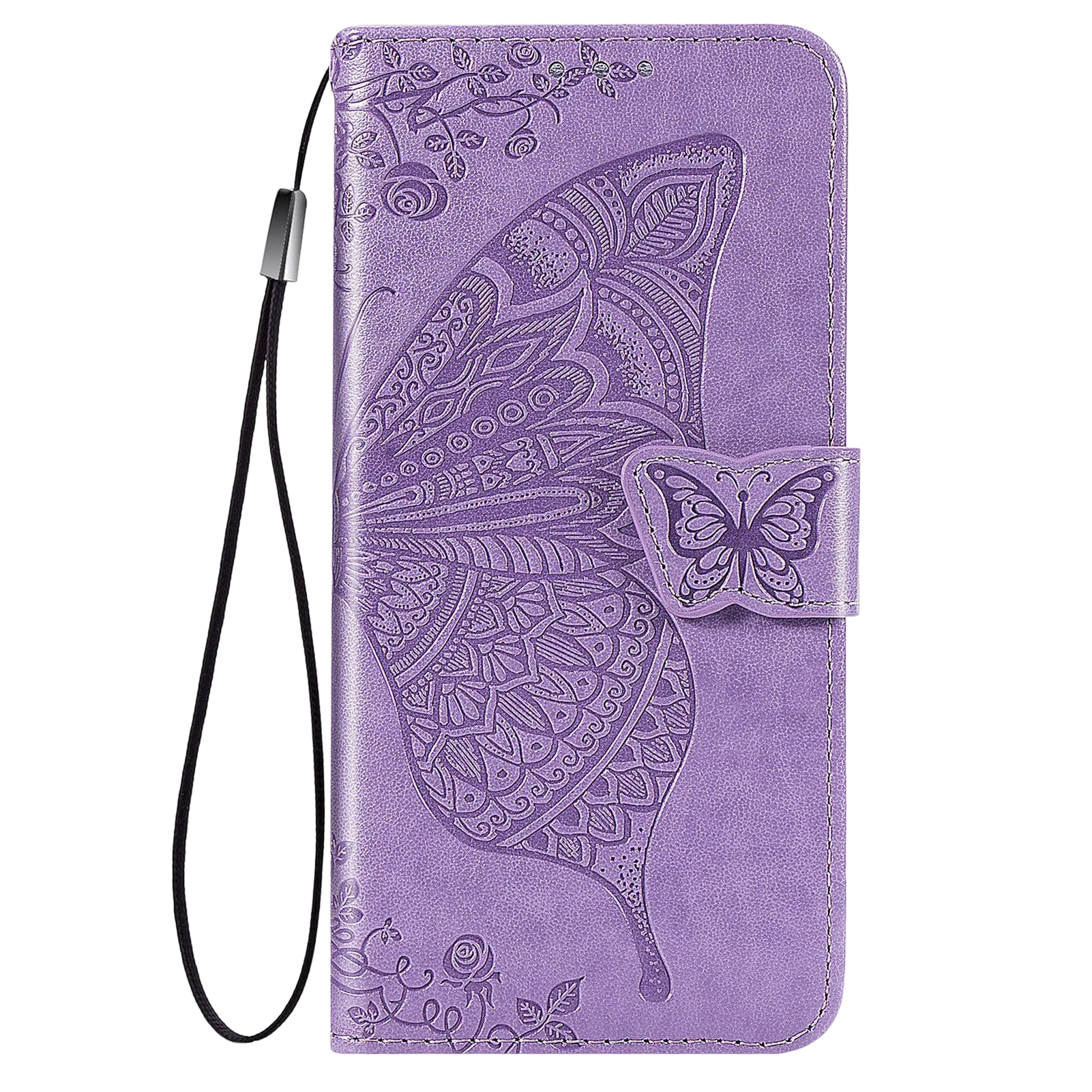Butterfly Leather Flip Wallet Phone Case Cover