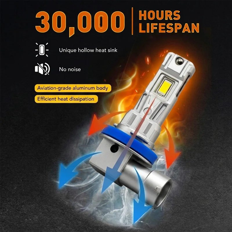 미쓰비시 파제로 쇼군 몬테로 IV V97 V93 V90 V80 NS NT NW NX 2006-2021용 파인트리 프론트 LED 안개등 (밝음)