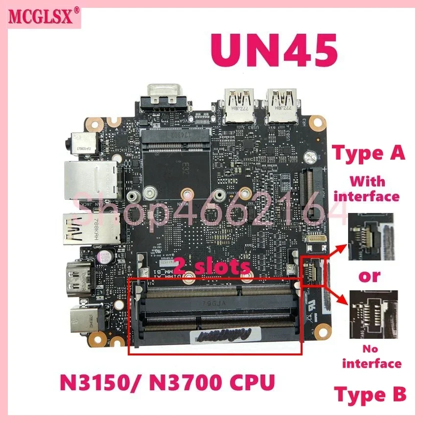 N-Mさん専用 UN45 With N3000 N3150 CPU Mainboard For ASUS Vivo Mini PC