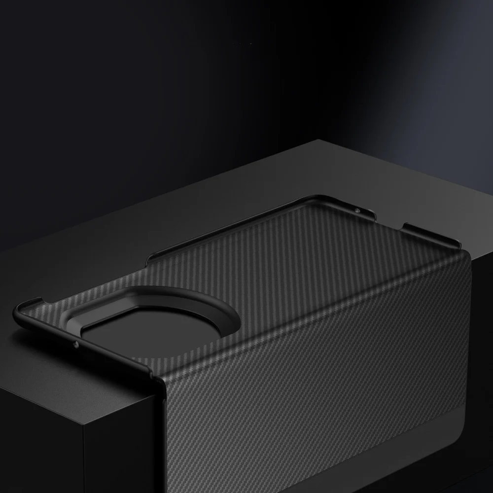 Sulada Carbon Fiber Pattern Leather Flip Case Huawei Mate X7