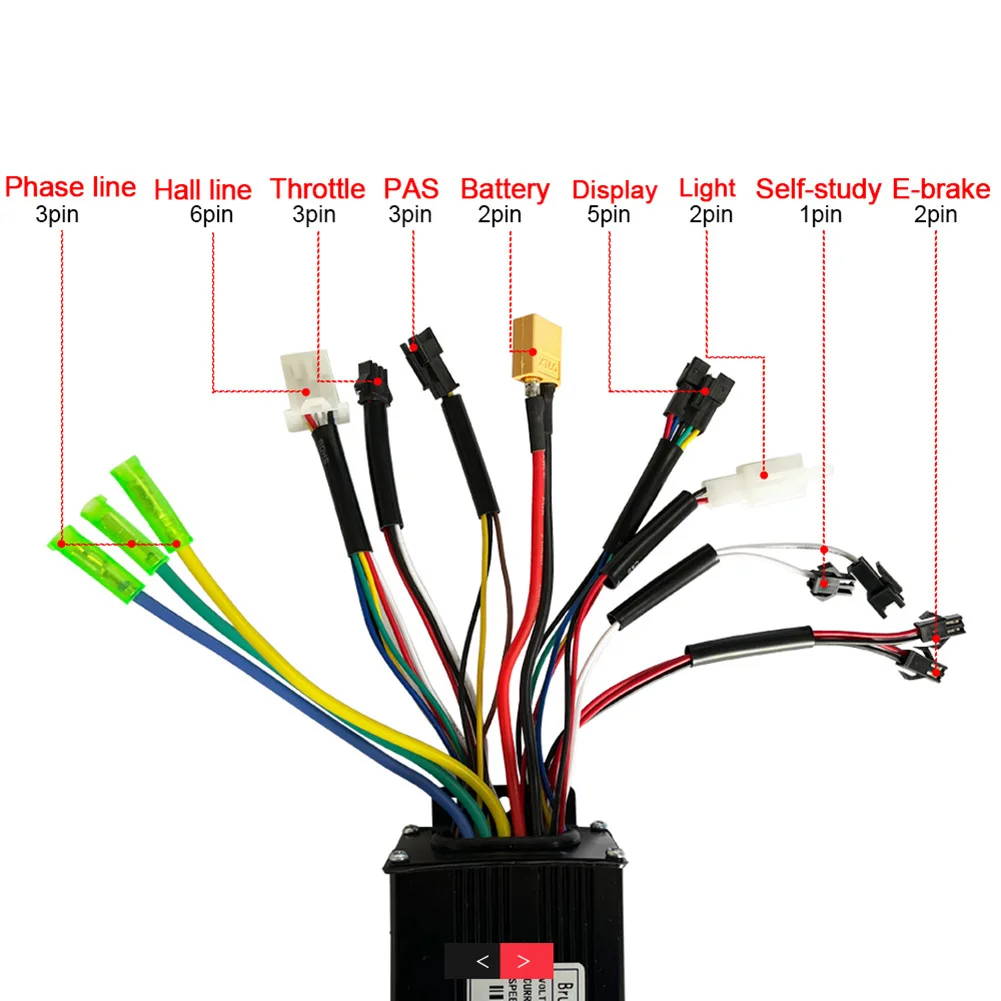 

Sporting Goods Controller Display 26A Electric Bicycle Lithium Battery Power Conversion Accessories Sine Wave Set