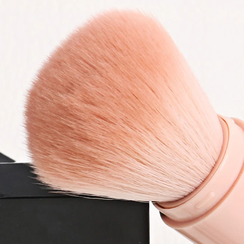 Makeup Brush Set 4in1 Travel Makeup Brushes Set Retractable Kabuki Brush 3 Small Brushes For Eye