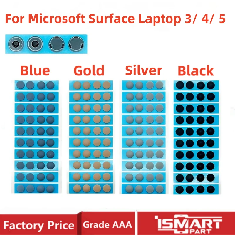 4PCS/ Set For Microsoft Surface Laptop 3 4 5 Bottom Case Rubber Feet 1872 1868 1952 1867 1950 1958 Anti-skid Case Foot Repair