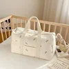 New Embroidered Mom Bag Storage Bag Large Capacity Mommy Travel Bag Fashion Multi-functional Handbag Lightweight Diagonal 1