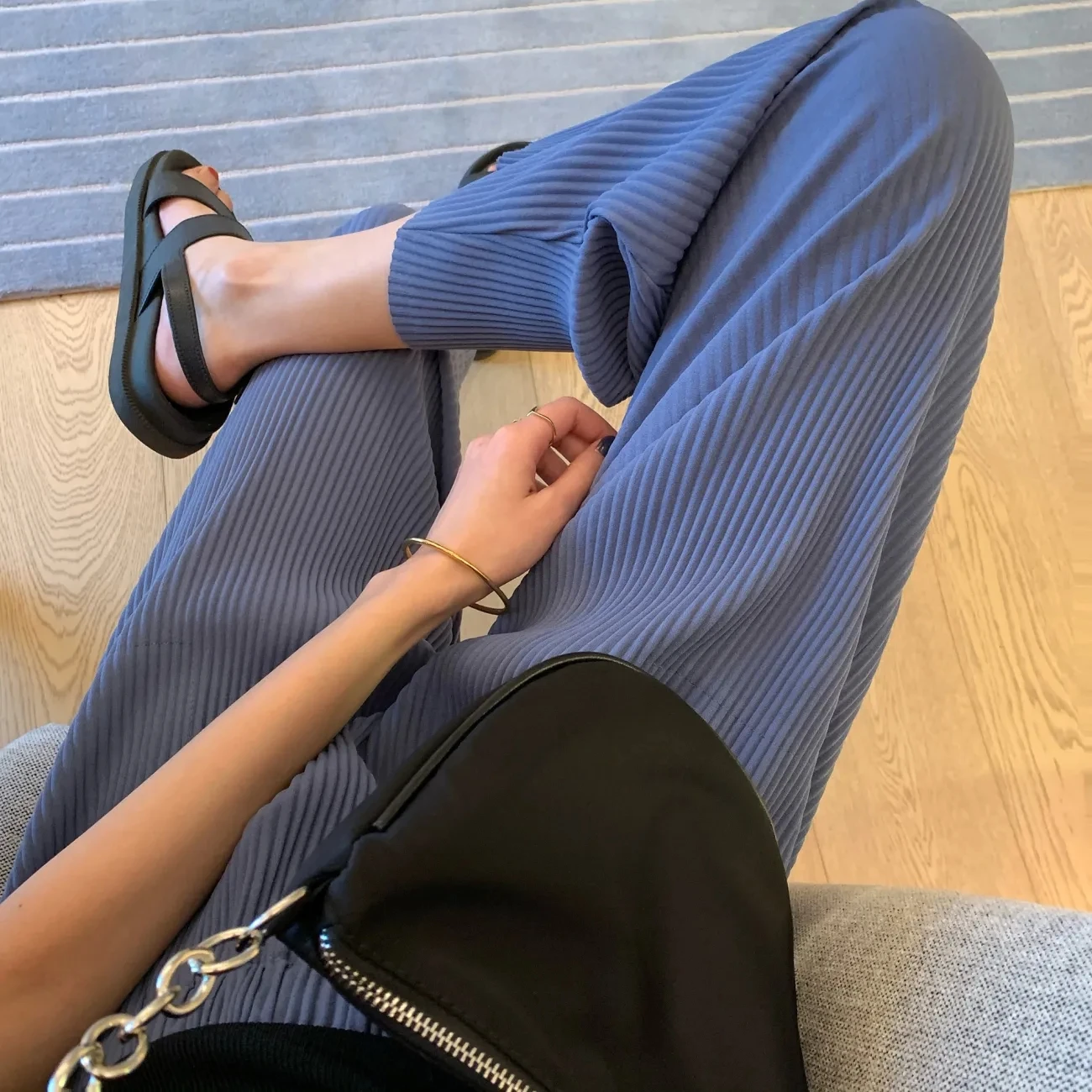 Women's Cropped Trousers Fluid Capri Pants Wide Leg Korean Style Fashion  High Waist Loose Ankle-length Women's Summer Culottes - Pants u0026 Capris -  AliExpress