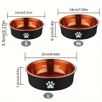 Anti-Slip Dog Bowls Small Medium And Large Dog Feeding Bowls And Water Fountains Stainless Steel Pet Feeders Pet Dog Accessories 6