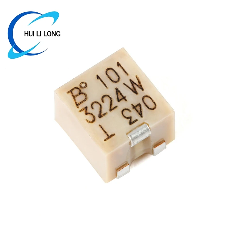 3224W Adjustable Precision Potentiometer 100 200 500 R Ohm 1K 2K 5K 10K 20K 50K 100K 200K 1M 2M 3224 SMD Trimpo Trimmer 10pcs