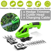 2 in 1 Cordless Electric Tree Trimmers Handheld Wireless Branch Cutter 3.6V 1300mAH USB Rechargeable for Lawn Yard Garden 2