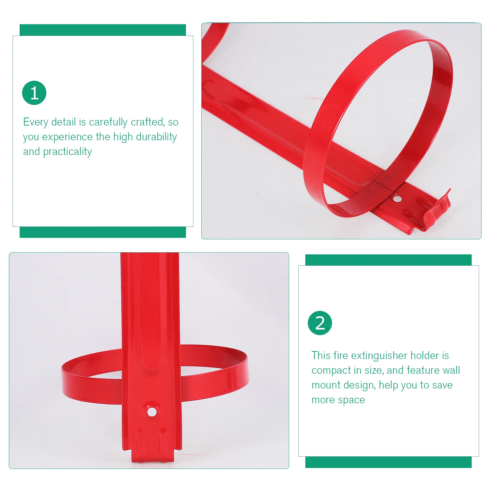 2 Pcs Fire Extinguisher Bracket Utv Mount Holder Wall Hanger for Truck Extinguishers