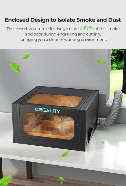Creality-レーザー彫刻機用の折りたたみ式エンクロージャー,難燃 Creality-レーザー彫刻機用の折りたたみ式エンクロージャー,難燃