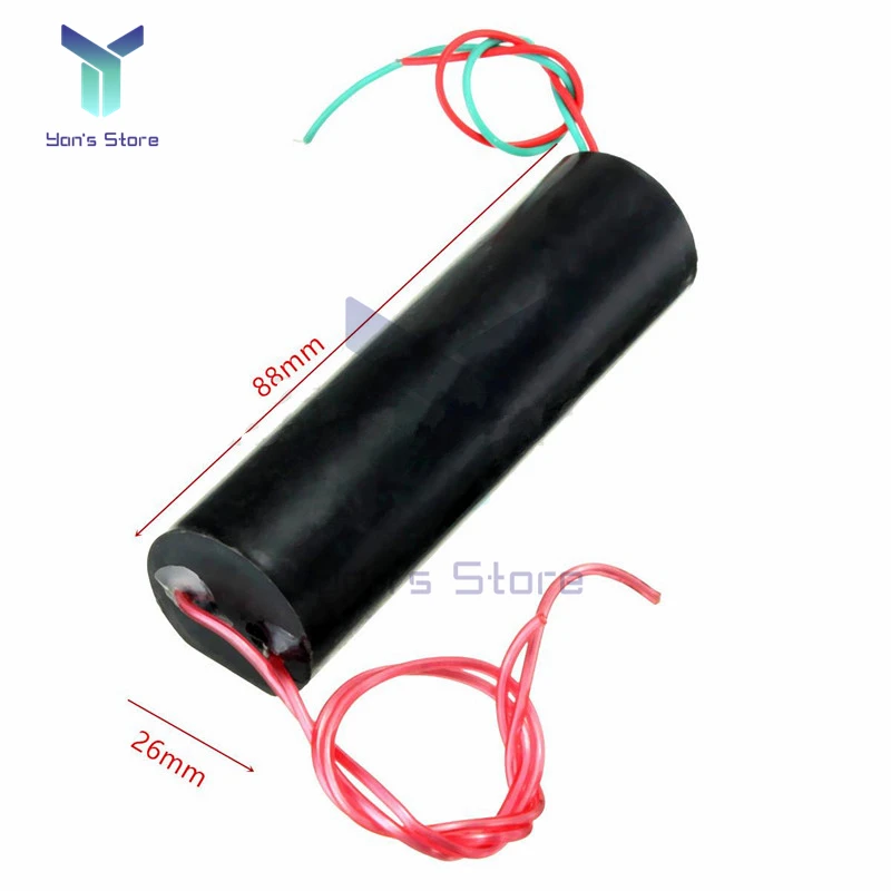 1000KV 1000000V Boost Step up High Voltage Pulse Inverter Arc Generator Ignition Coil Module DC 3.7-6V 1000KV Boost Power Module 4