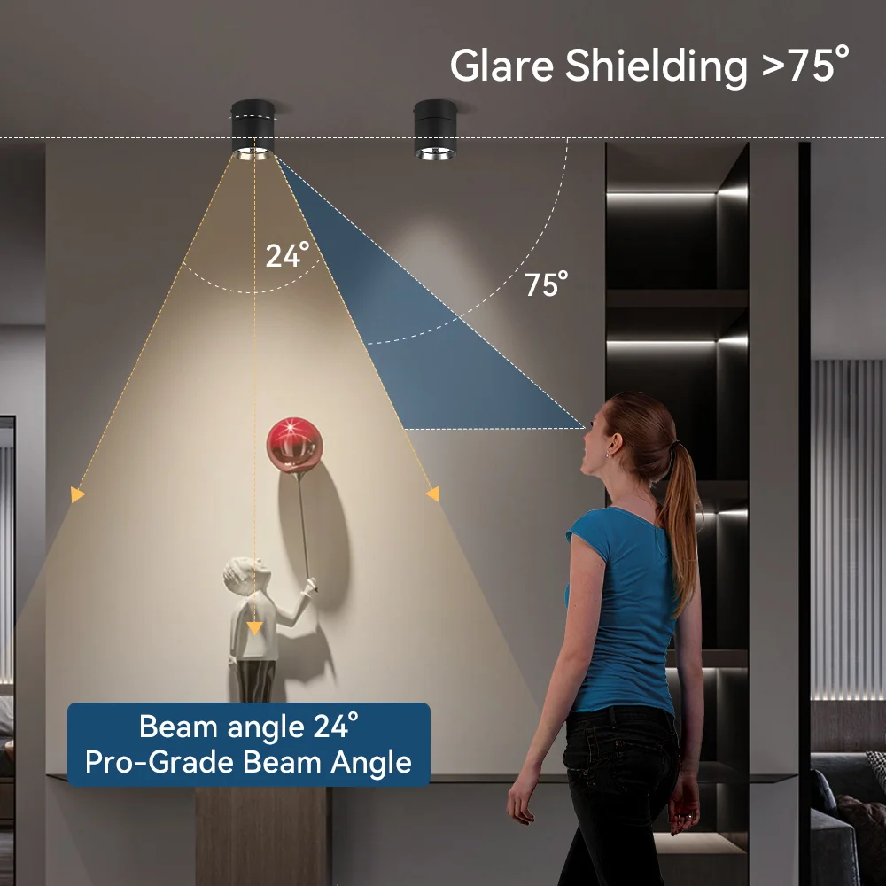 Versatile Foldable Downlight with Adjustable Colors