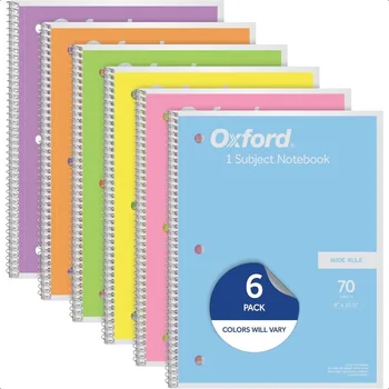 6-Pack 1-Subject Spiral Notebooks 1