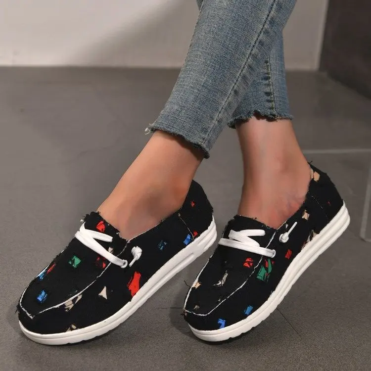 Loafers Women Platform Shoes Cowboy Flats Sandals 2023 Autumn New Designer Walking Sport Shoes Lace Up Running Hiking Zapatos